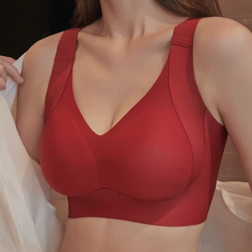 🔥Kúpte 1 balenie a získajte 3 balenia - Dámska rebrovaná push-up podprsenka bez kostic
