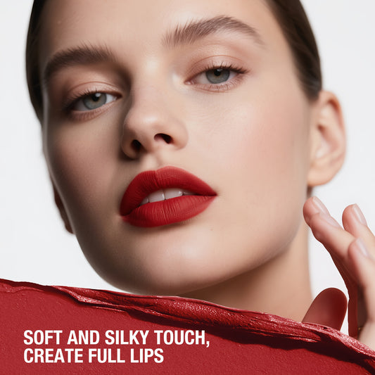 Dvanásťfarebný šikmý rotujúci matný rúž