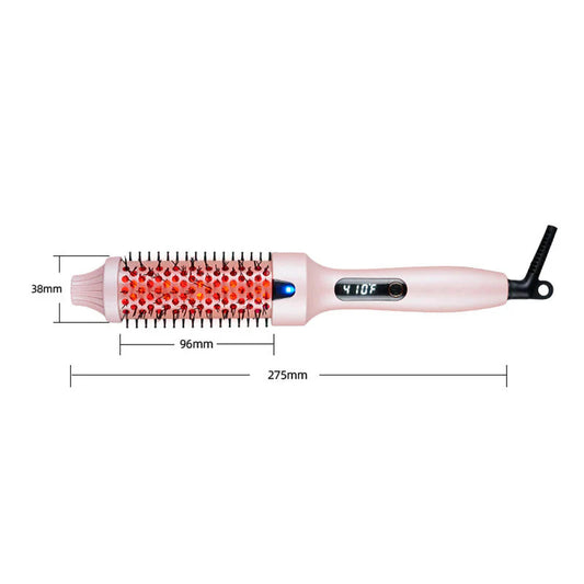 ? 2-in-1 Hair Straightener & Curler – Ionic Anti-Scald Styling Brush with Fast Heating & Adjustable Temperature (Perfect for All Hair Types)
