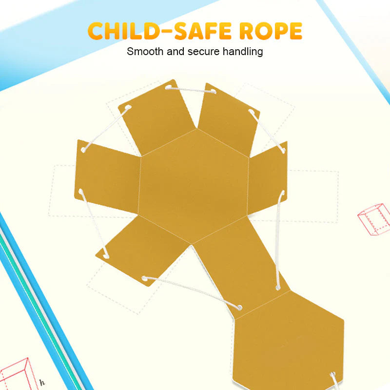 Učebnica o 3D geometrii s ťahaním šnúrok