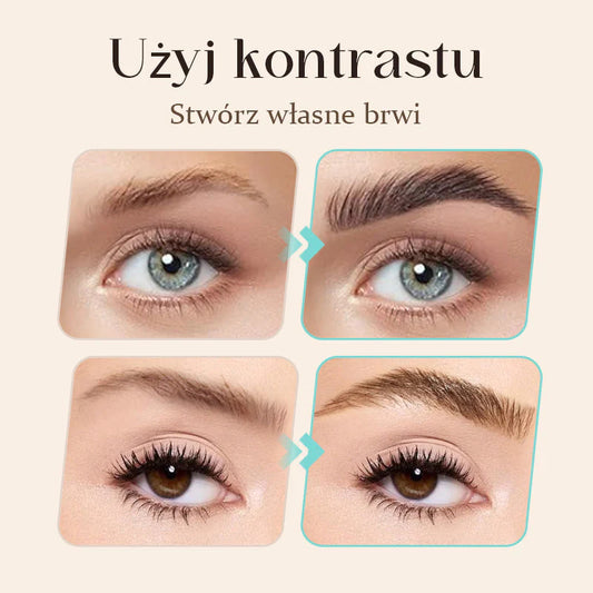 【Kúp 1 a získaj 1 zadarmo】☔Vysokokvalitná vodeodolná ceruzka na obočie so 4 vidličkami