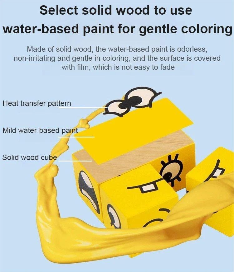 5D puzzle Vzdelávacia hra pre celú rodinu s tvárami