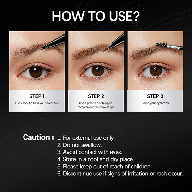 【Kúp 1 a získaj 1 zadarmo】☔Obojstranná ceruzka na obočie a štetec