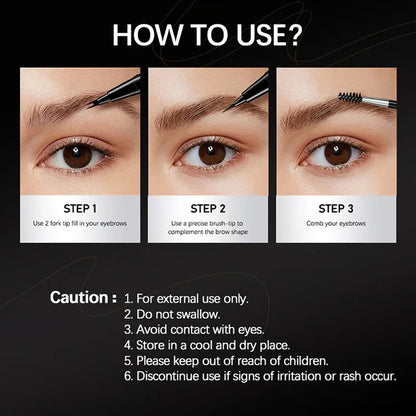 【Kúp 1 a získaj 1 zadarmo】☔Obojstranná ceruzka na obočie a štetec