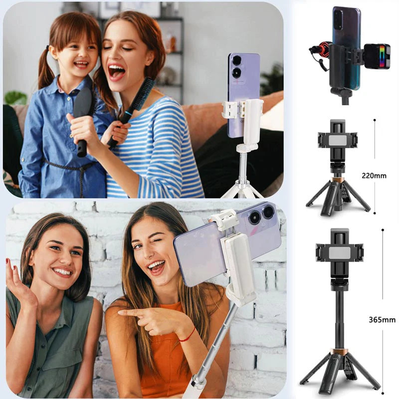 ?⏳Skladacia Bluetooth selfie tyč do vrecka so vstavaným statívom?