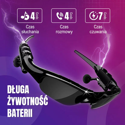 2025 Bezdrôtové Bluetooth polarizované športové okuliare