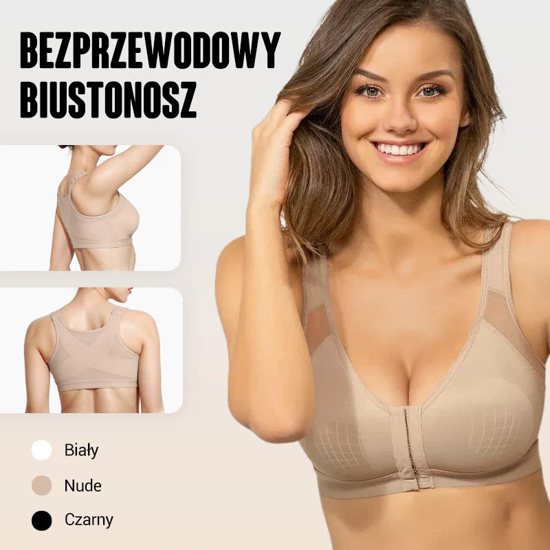 Biustonosz Bezprzewodowy z Zapięciem z Przodu dla Kobiet