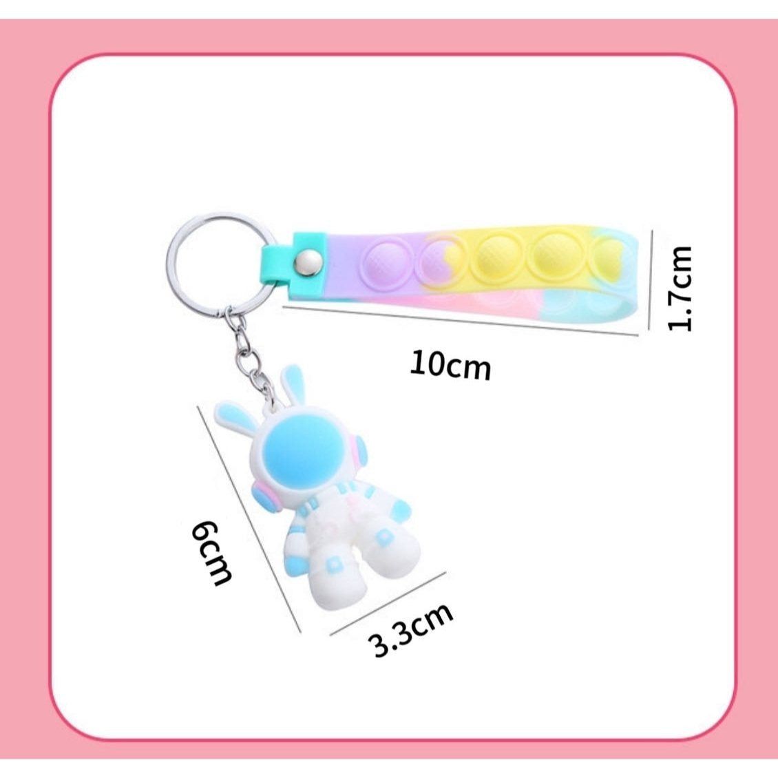 Kľúčenka s vesmírnym králikom a pasákom