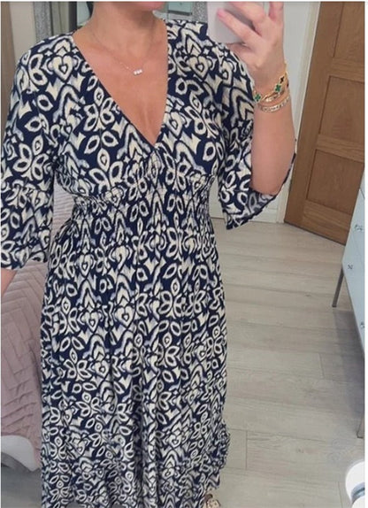 ✨Nové kvetinové ležérne šaty s výstrihom do V