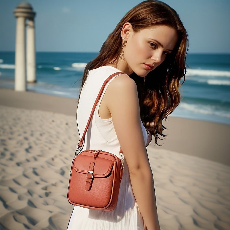 Kožená kabelka cez telo