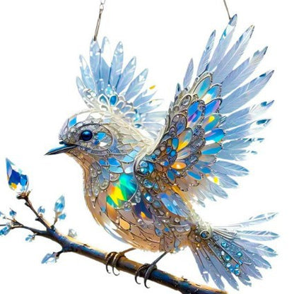 Biżuteria artystyczna Crystal Sky Bluebird Colour