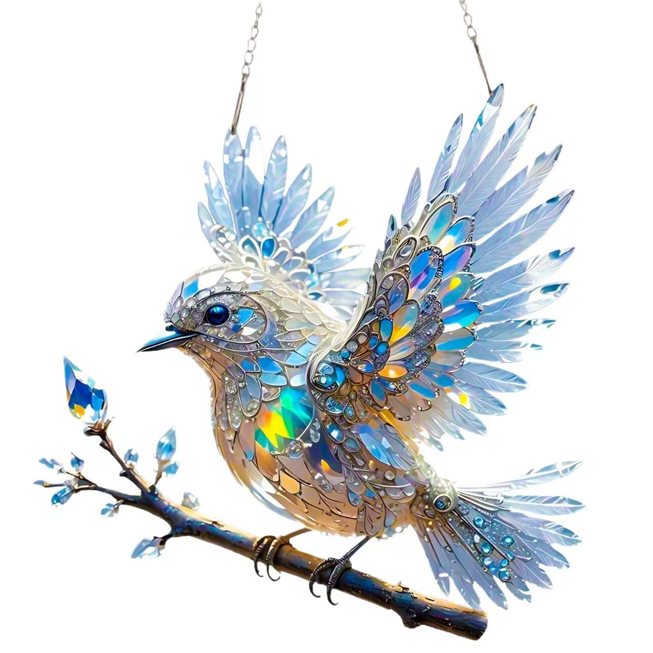 Biżuteria artystyczna Crystal Sky Bluebird Colour