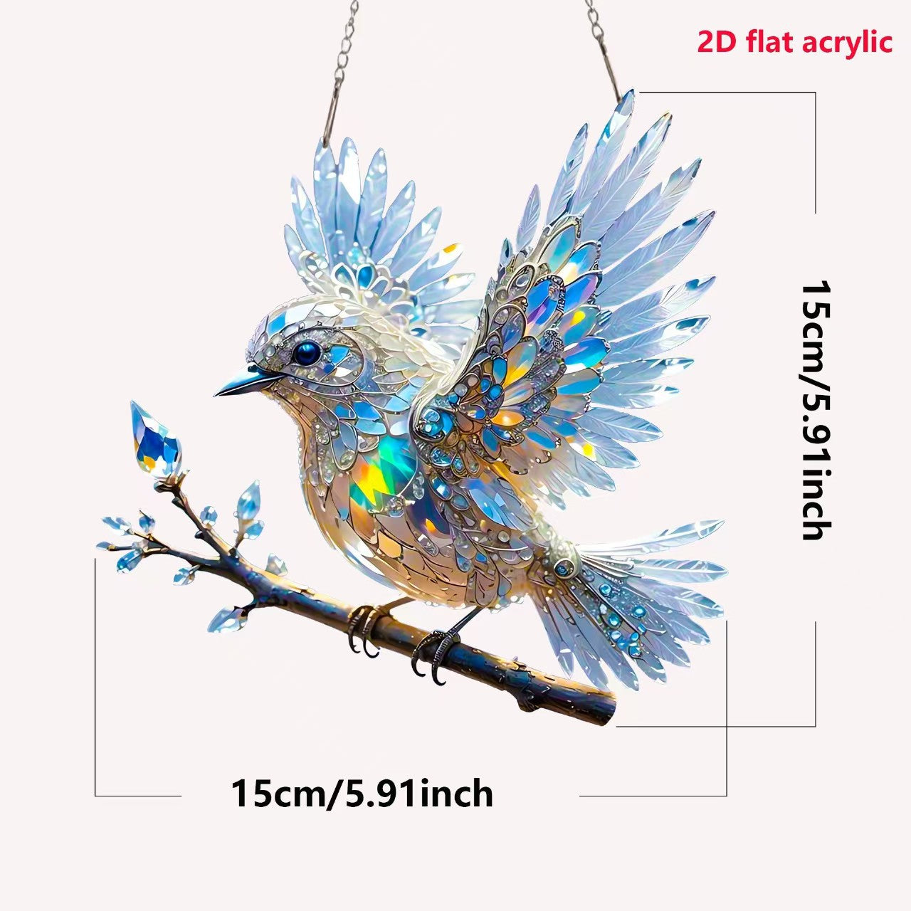 Biżuteria artystyczna Crystal Sky Bluebird Colour