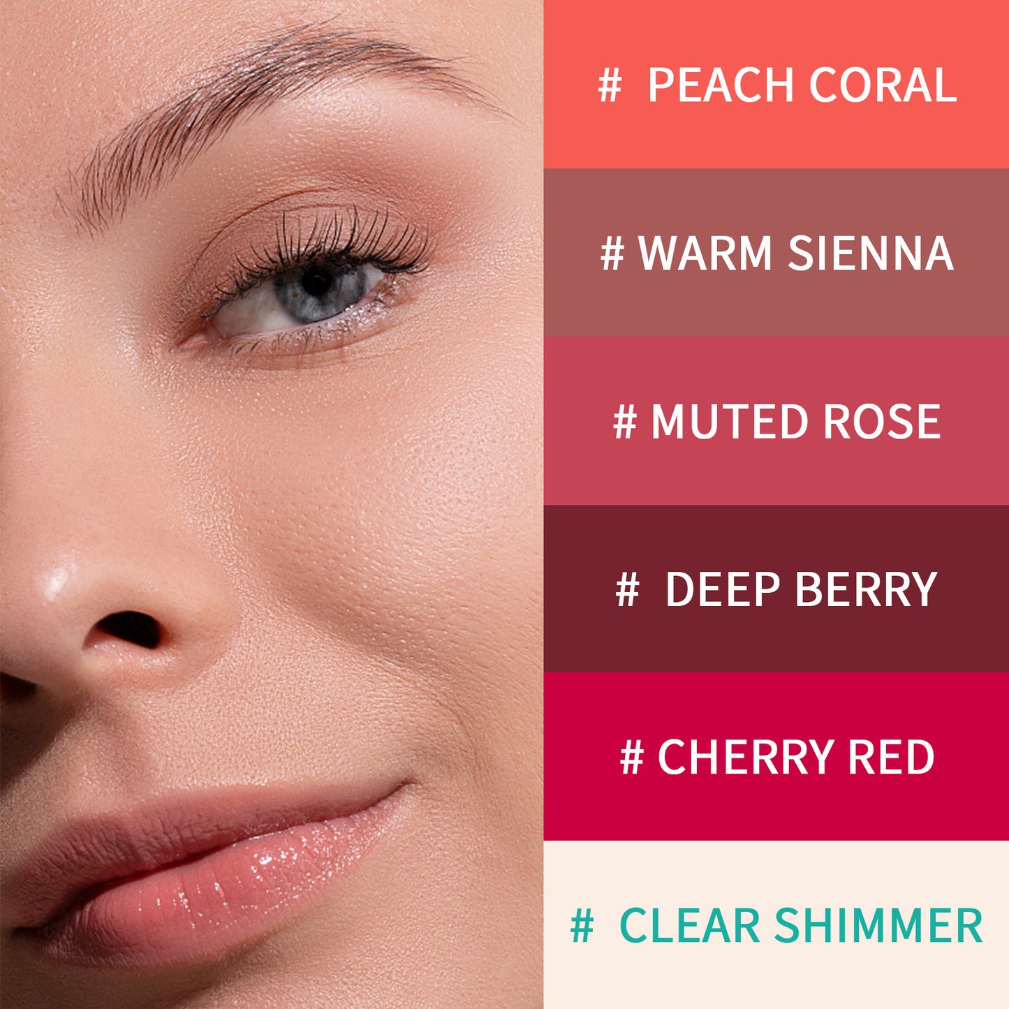 24-hodinový hydratačný odtieň na pery