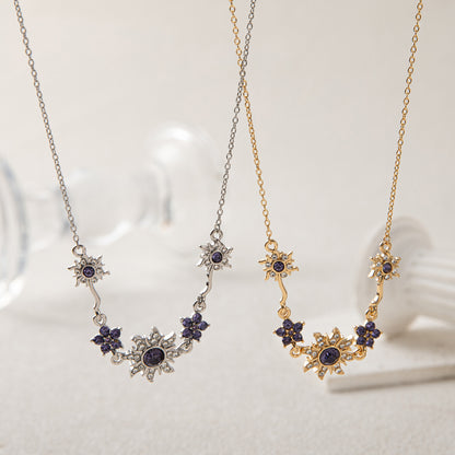 ✨Fialový kamienkový náramok so slnečnými výbojkami