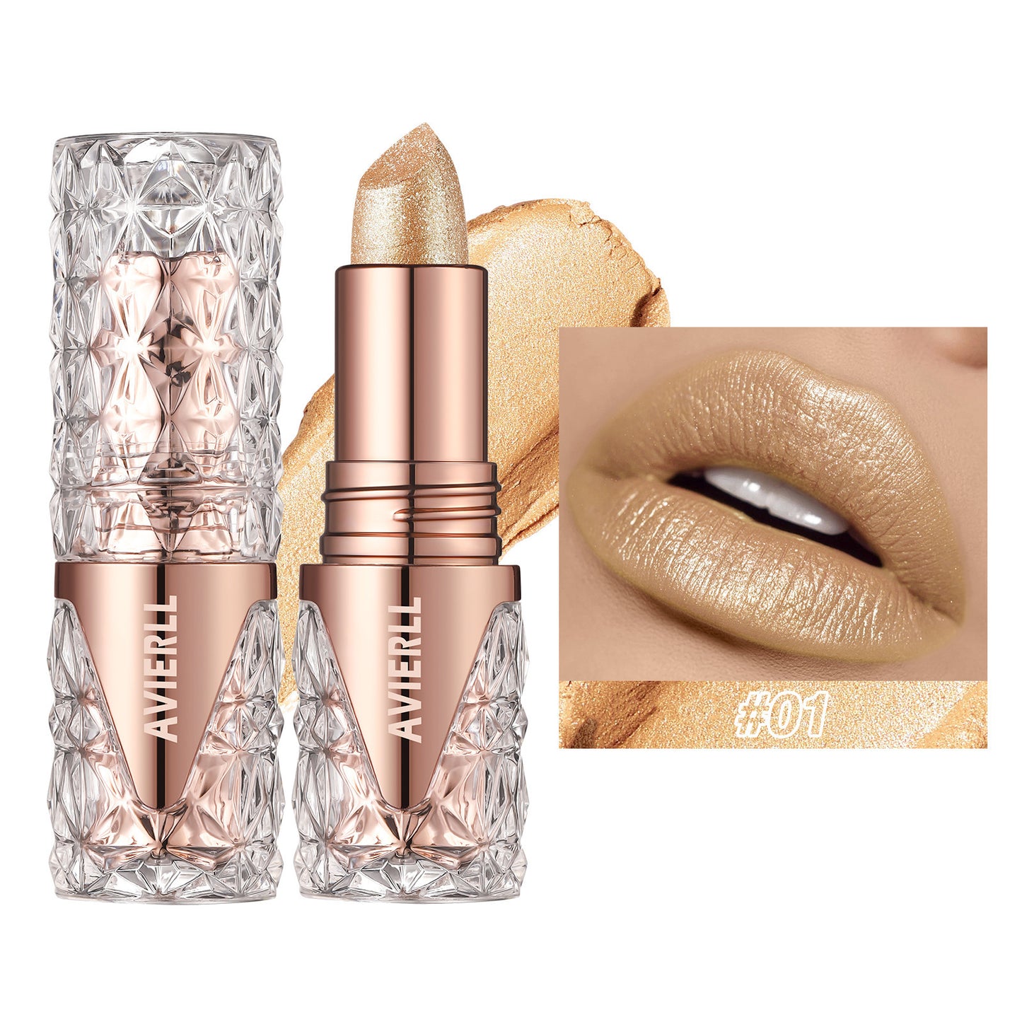 Aura Kiss Glitter Lipstick