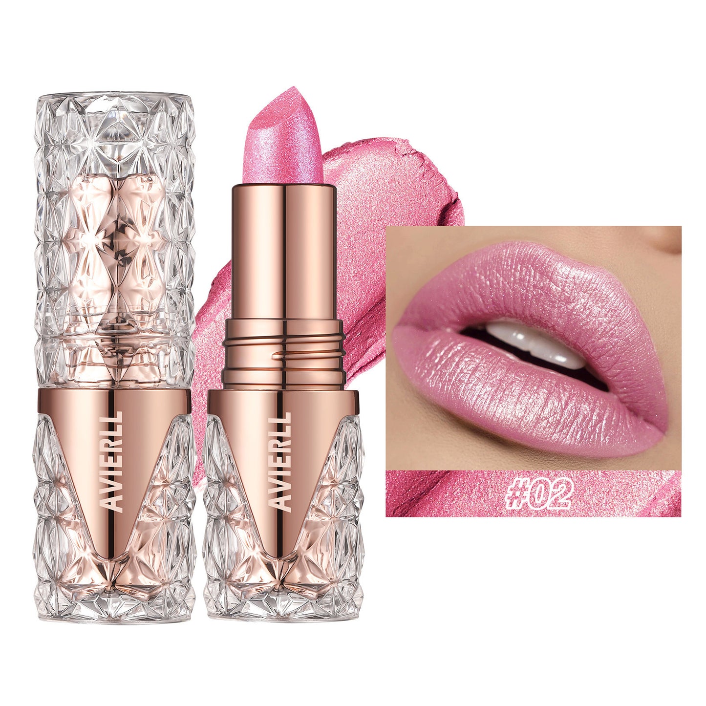 Aura Kiss Glitter Lipstick
