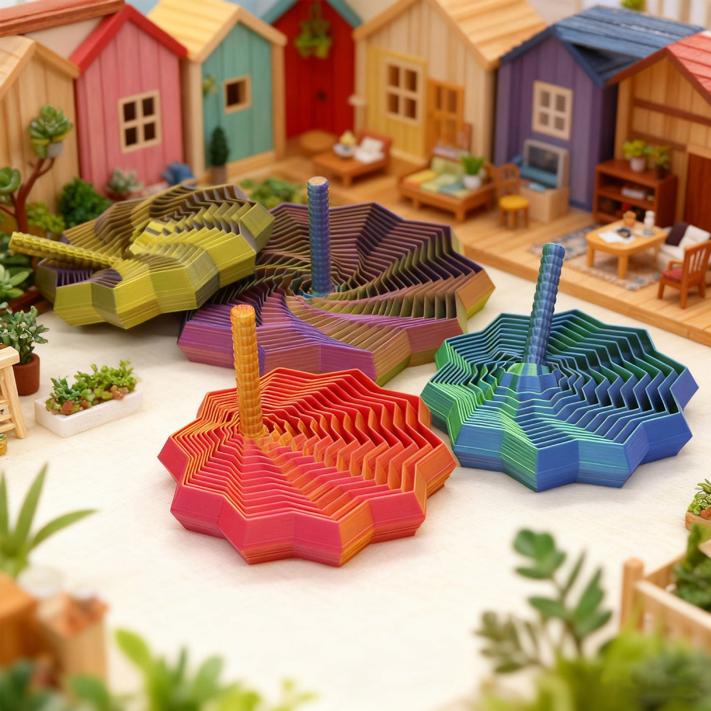 3D tlačená hračka Fidget Star Spinner