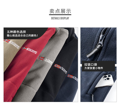 Pánska termoflísová bunda Graphene – ultrateplá zimná bunda s podšívkou Heat-Lock a vetruodolným dizajnom