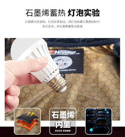 Pánska termoflísová bunda Graphene – ultrateplá zimná bunda s podšívkou Heat-Lock a vetruodolným dizajnom