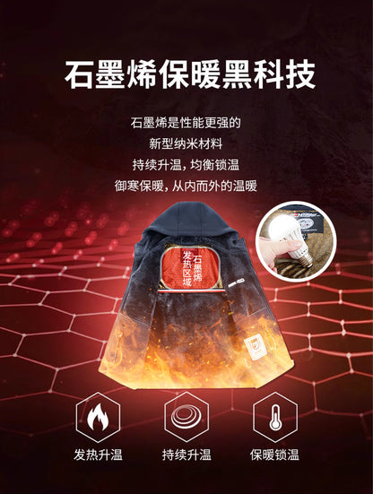 Pánska termoflísová bunda Graphene – ultrateplá zimná bunda s podšívkou Heat-Lock a vetruodolným dizajnom