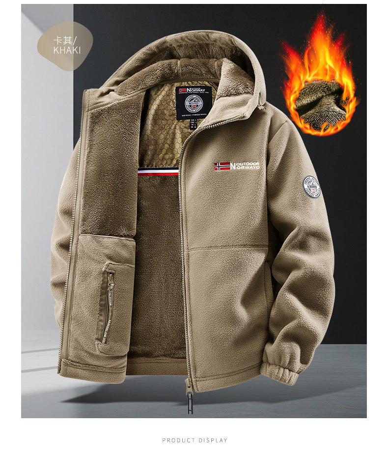 Pánska termoflísová bunda Graphene – ultrateplá zimná bunda s podšívkou Heat-Lock a vetruodolným dizajnom