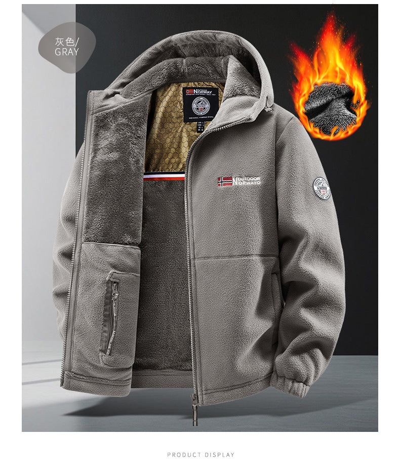 Pánska termoflísová bunda Graphene – ultrateplá zimná bunda s podšívkou Heat-Lock a vetruodolným dizajnom