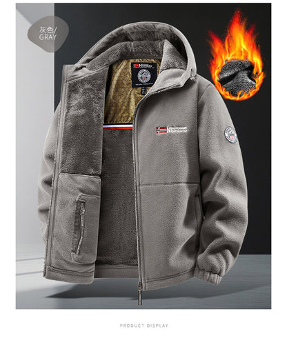 Pánska termoflísová bunda Graphene – ultrateplá zimná bunda s podšívkou Heat-Lock a vetruodolným dizajnom