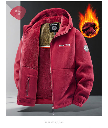 Pánska termoflísová bunda Graphene – ultrateplá zimná bunda s podšívkou Heat-Lock a vetruodolným dizajnom