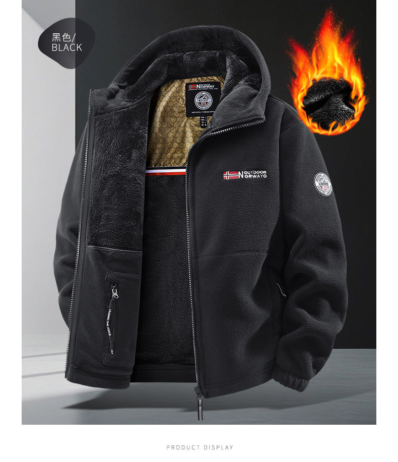 Pánska termoflísová bunda Graphene – ultrateplá zimná bunda s podšívkou Heat-Lock a vetruodolným dizajnom