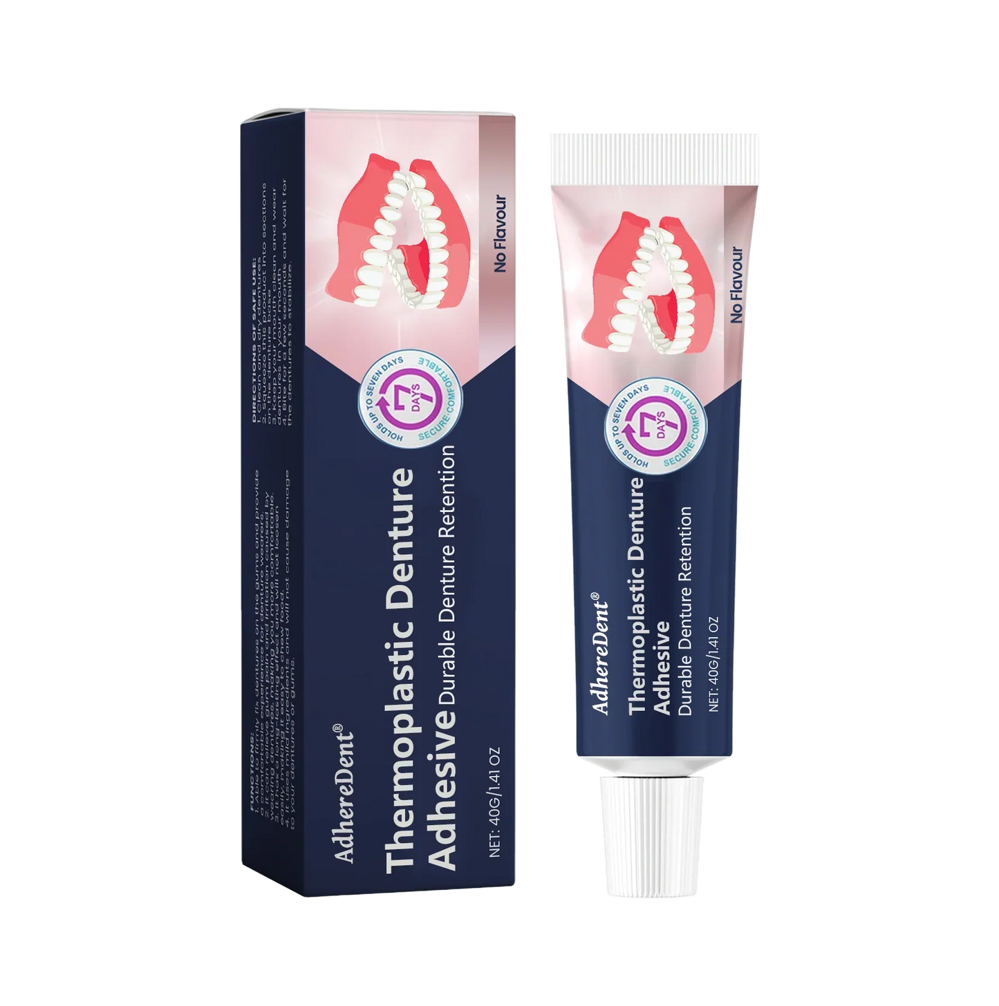 Lepidlo na zubné protézy AdhereDent® – stabilita a prirodzené pohodlie pri nosení