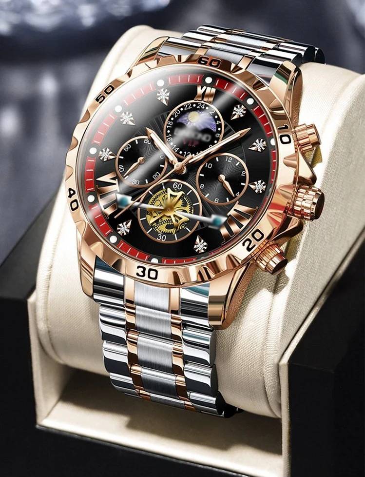 ⌚Úplne nové švajčiarske vodotesné automatické mechanické hodinky