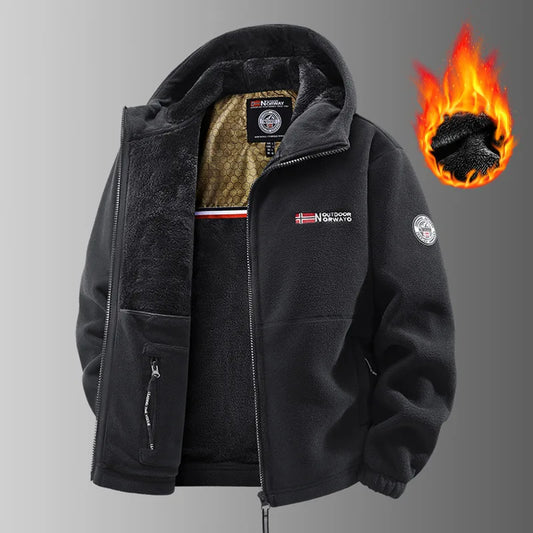 Pánska termoflísová bunda Graphene – ultrateplá zimná bunda s podšívkou Heat-Lock a vetruodolným dizajnom