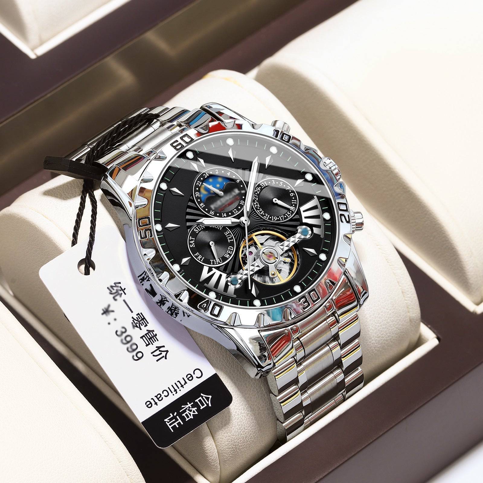 ⌚Úplne nové švajčiarske vodotesné automatické mechanické hodinky