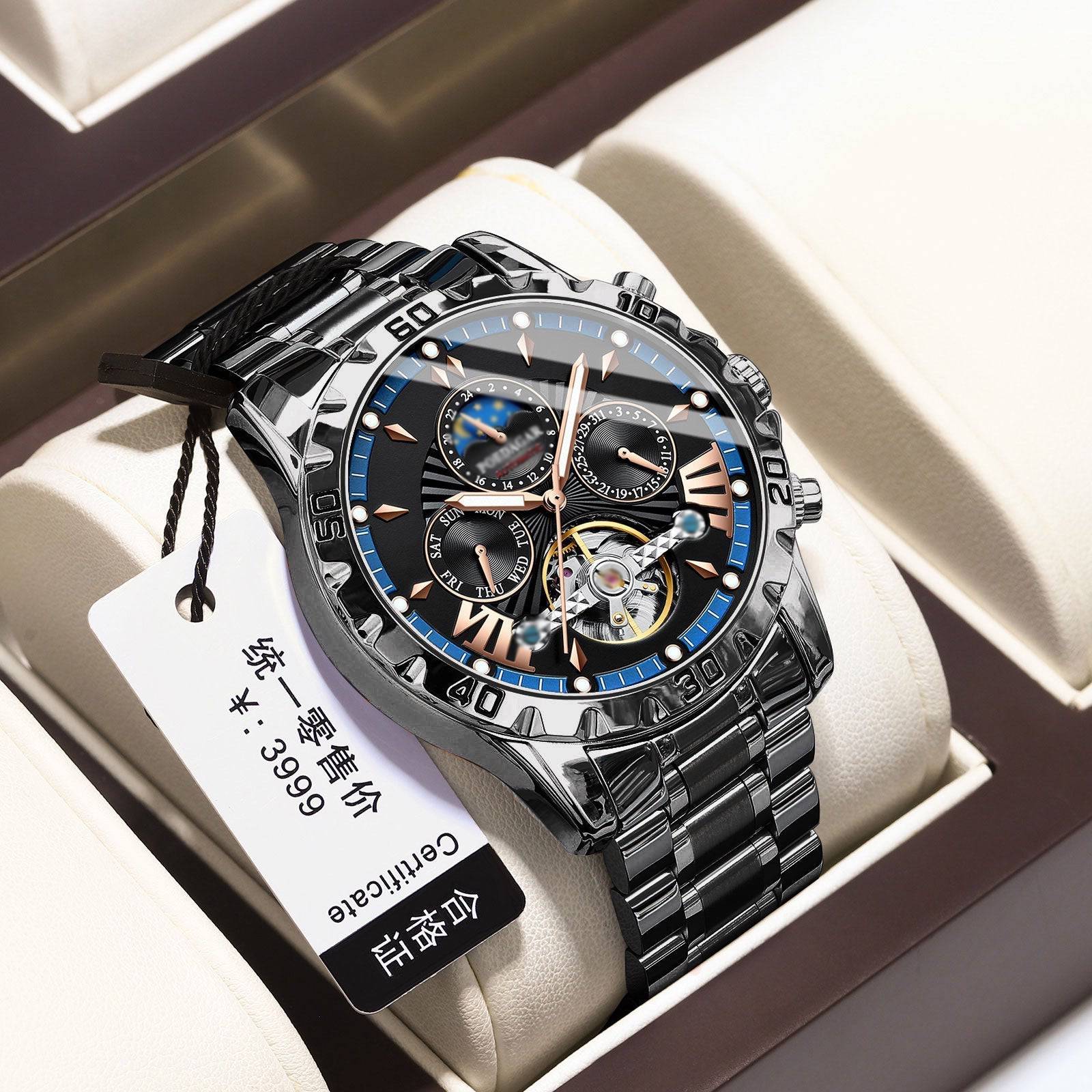 ⌚Úplne nové švajčiarske vodotesné automatické mechanické hodinky