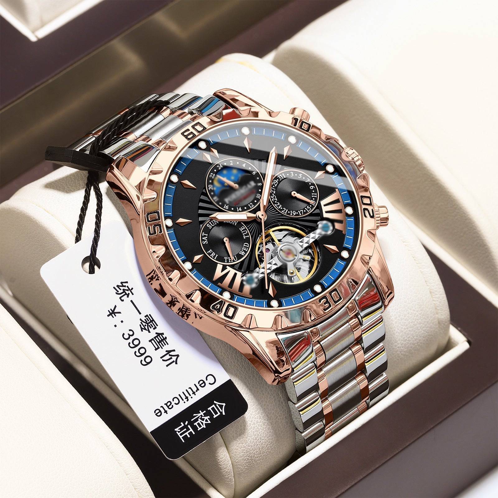 ⌚Úplne nové švajčiarske vodotesné automatické mechanické hodinky