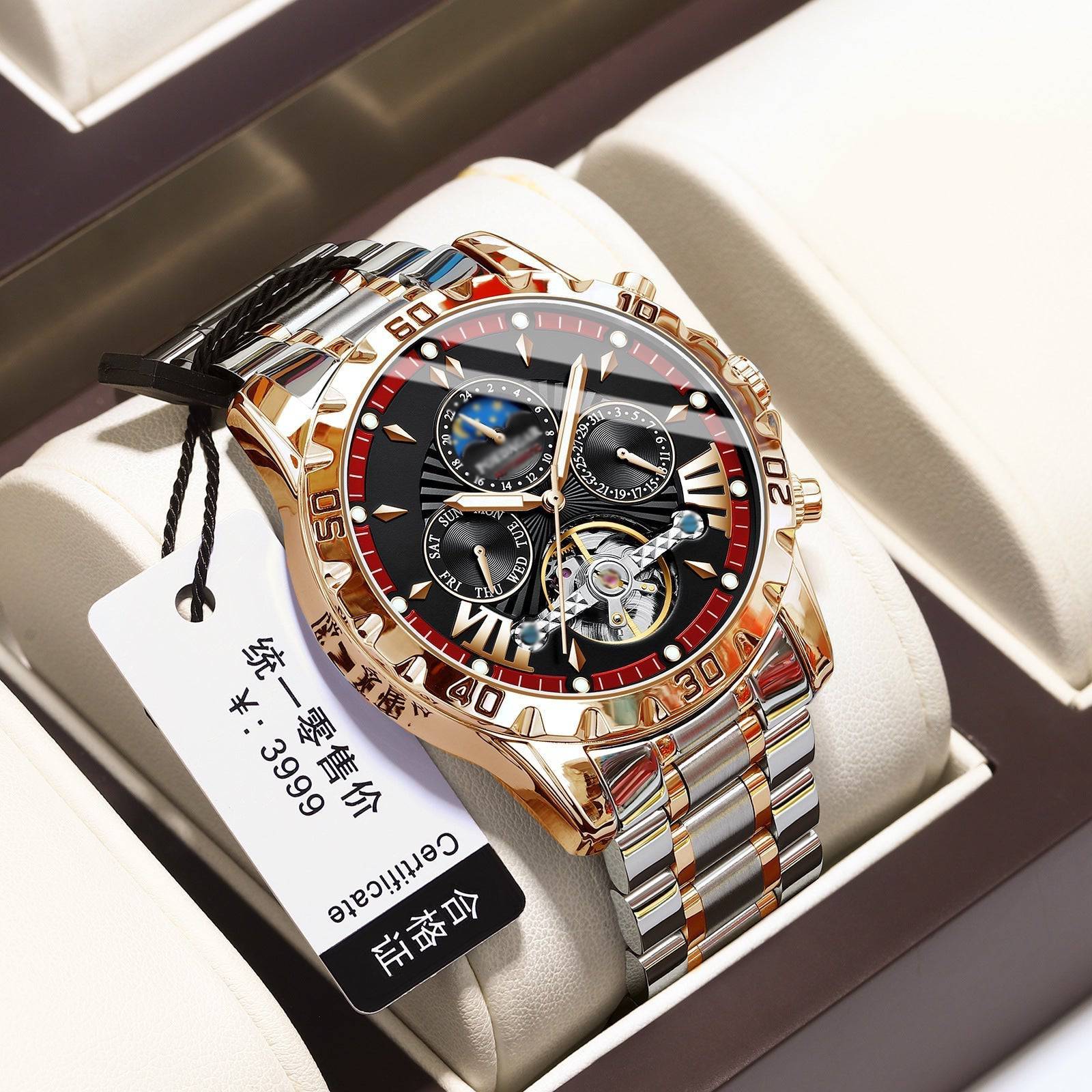 ⌚Úplne nové švajčiarske vodotesné automatické mechanické hodinky