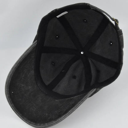 Roztomilá čierna mačka vintage baseballová čiapka