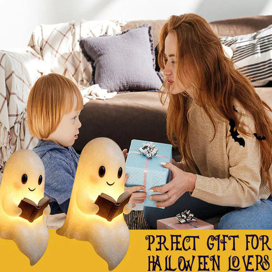 Roztomilé dekoratívne svetielka s duchmi na Halloween