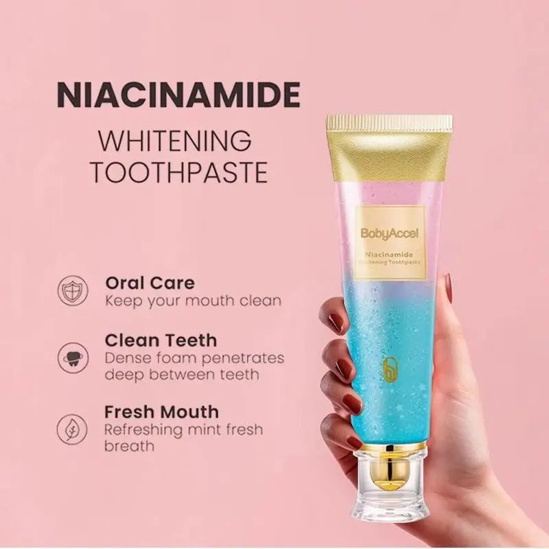 （🔥Kúpte 1 a získajte 1 zadarmo🔥）Sada bieliacich zubných pást s niacínamidom