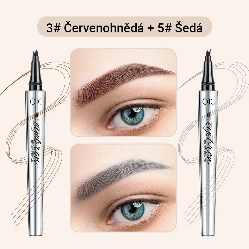Viacúčelová ceruzka na obočie so 4 hrotmi (2 ks)