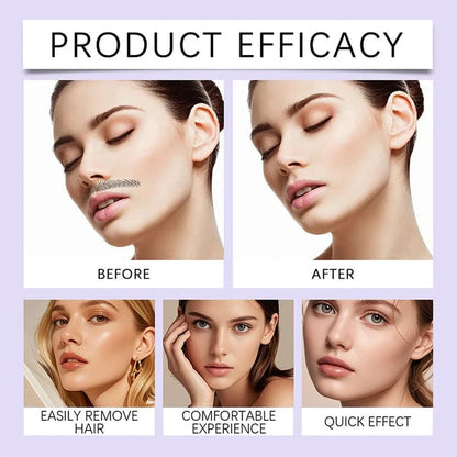 Jemný a bezbolestný krém na odstraňovanie chĺpkov na tvári