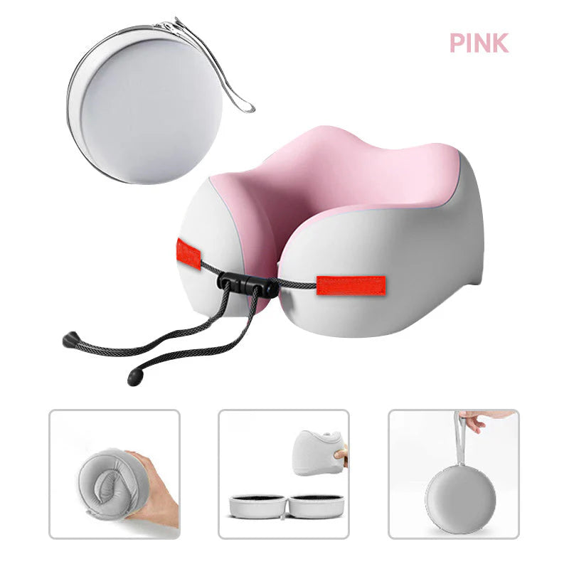 Vankúš na krk z pamäťovej peny v tvare U