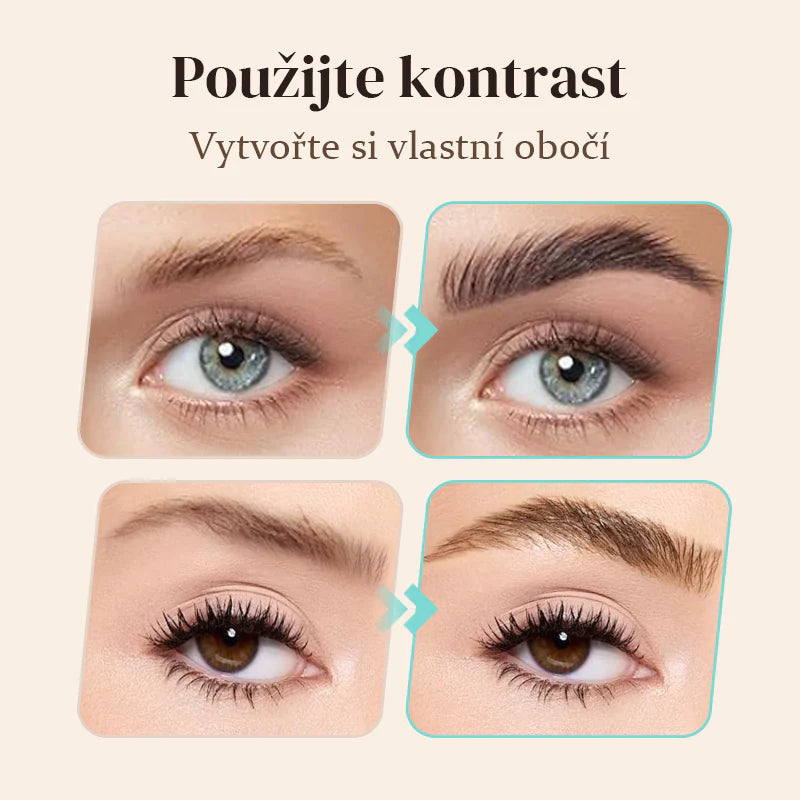 Viacúčelová ceruzka na obočie so 4 hrotmi (2 ks)