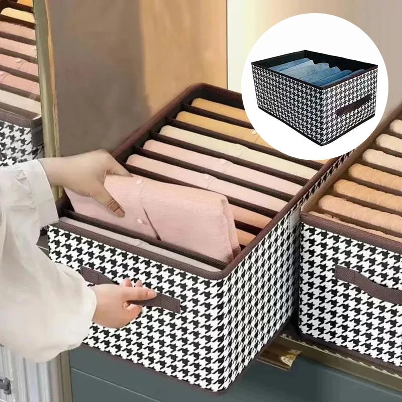 Skladací organizér na džínsy do skrine