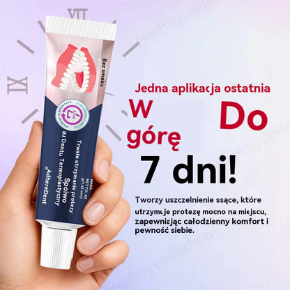 Lepidlo na zubné protézy AdhereDent® – stabilita a prirodzené pohodlie pri nosení