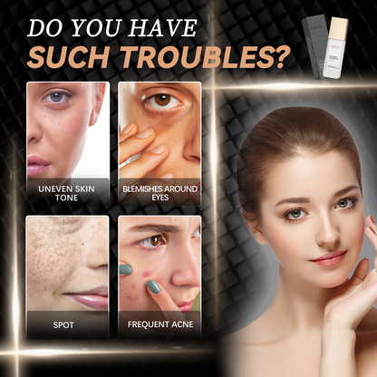 Tekutý make-up meniaci farbu