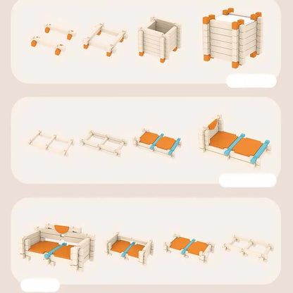 Vzdelávacie drevené stavebné bloky