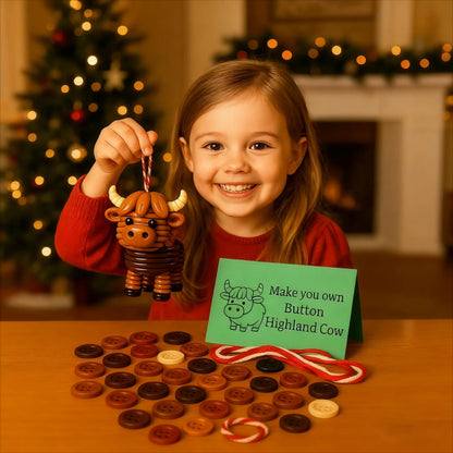 Vianočné ozdoby so zvieratkami vyrobené z gombíkov svojpomocne