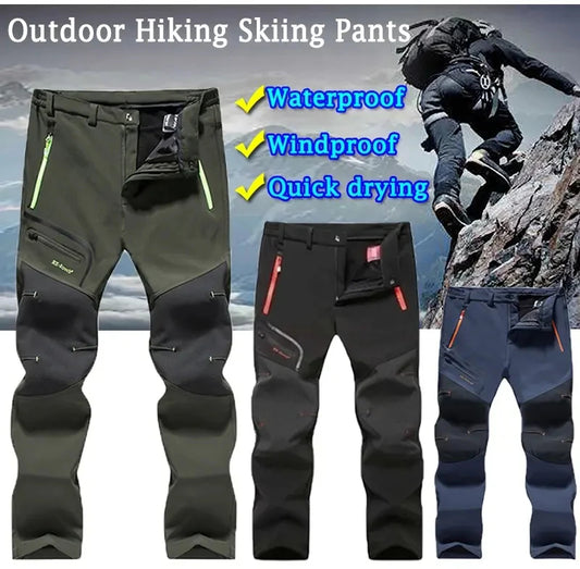 Vetruodolné turistické nohavice veľkej veľkosti